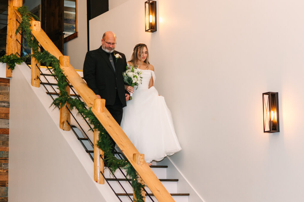 Ceremony at Carson Creek Estate, Bellingham, WA: A beautiful winter wedding celebration.