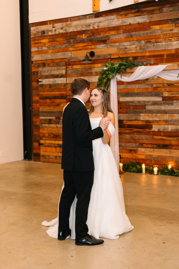 Reception highlights from the classy winter wedding at Carson Creek Estate, Bellingham, WA.